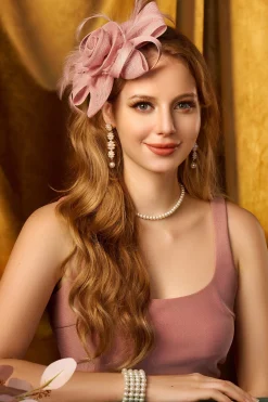 BABEYOND Fascinators<Delicate Ribbon Bow Floral Fascinator