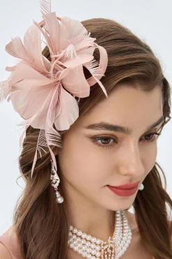 BABEYOND Fascinators<Delicate Ribbon Feather Derby Fascinator