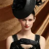 BABEYOND Fascinators<Dramatic Round Feather Fascinator