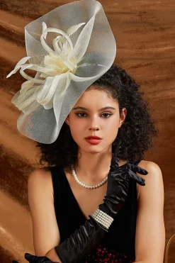 BABEYOND Fascinators<Dreamy Wavy Brim Mesh Fascinator
