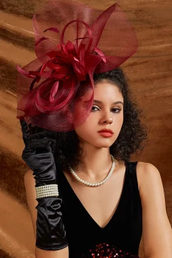 BABEYOND Fascinators<Dreamy Wavy Brim Mesh Fascinator