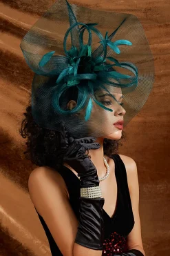 BABEYOND Fascinators<Dreamy Wavy Brim Mesh Fascinator