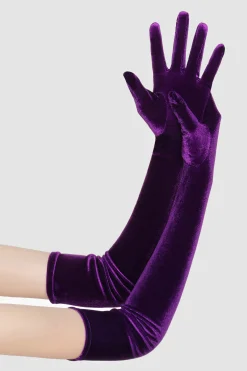 BABEYOND Gloves<21.6" Elbow Length Velvet Stretchy Gloves