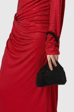 BABEYOND Handbags<Elegant Beaded Pearl Evening Clutch