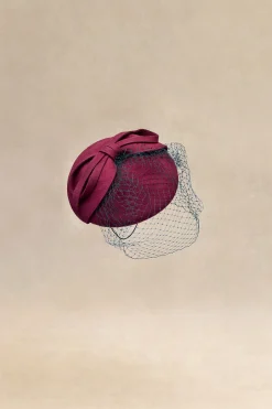 BABEYOND Fascinators<Elegant Bow Knot Pillbox Veil Fascinator