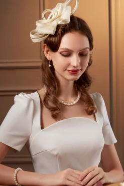 BABEYOND Fascinators<Elegant Cocktail Ribbon Band Fascinator