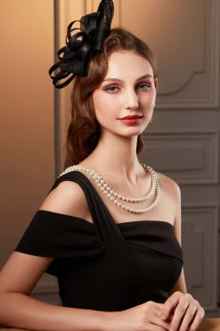 BABEYOND Fascinators<Elegant Cocktail Ribbon Band Fascinator