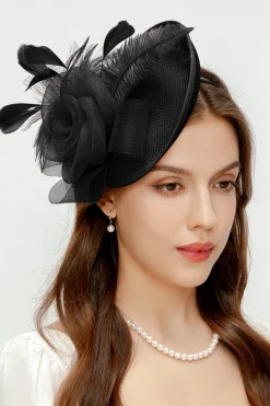 BABEYOND Fascinators<Elegant Derby Pillbox Clip Fascinator