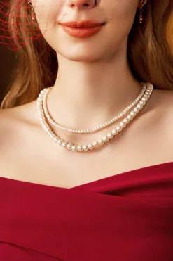 BABEYOND Necklaces | Pearl<Elegant Double Strand Pearl Necklace
