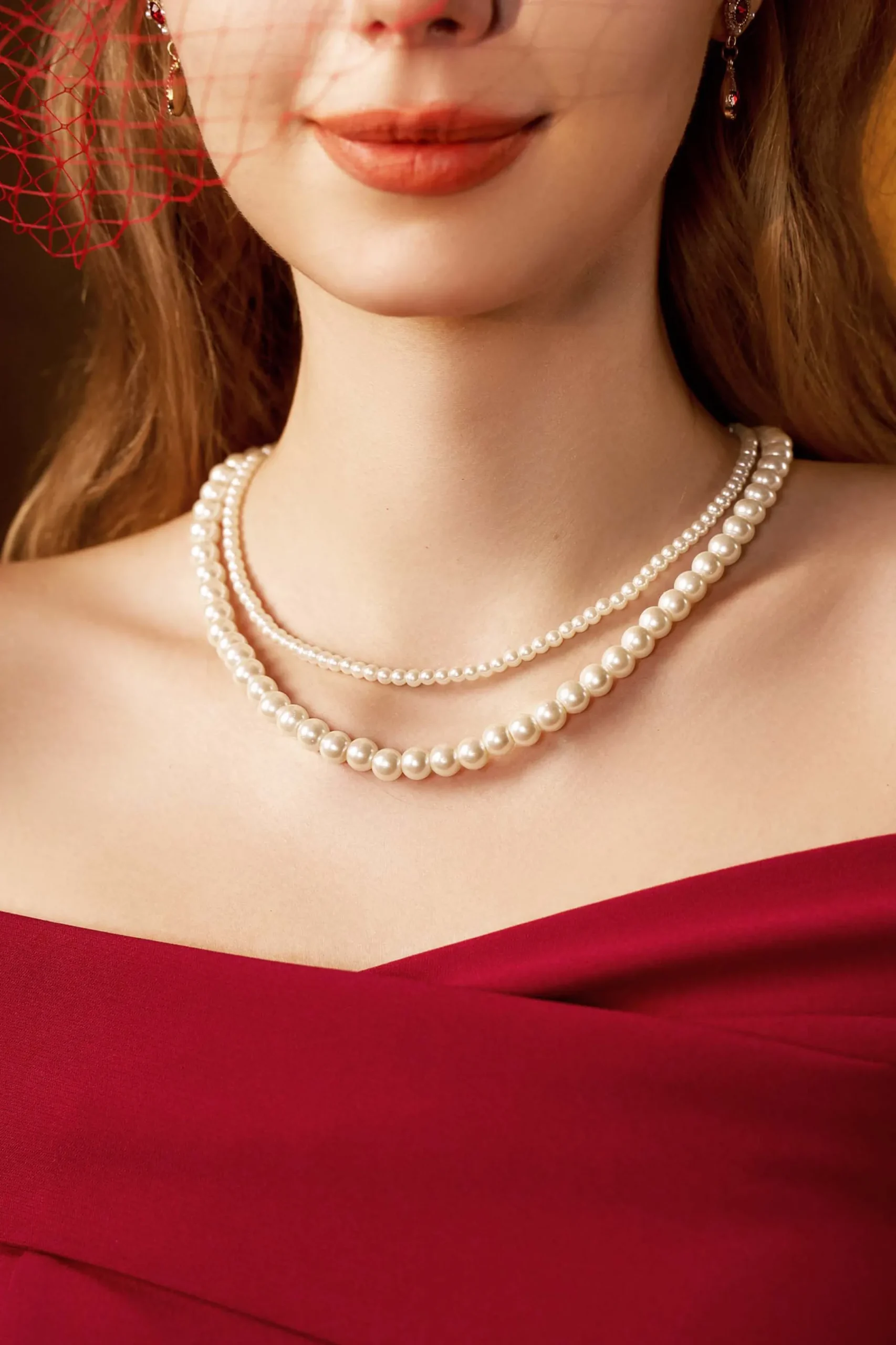 BABEYOND Necklaces | Pearl<Elegant Double Strand Pearl Necklace