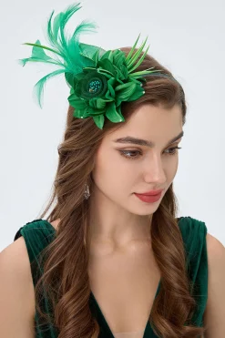 BABEYOND Fascinators | Vintage<Elegant Feather Floral Fascinator