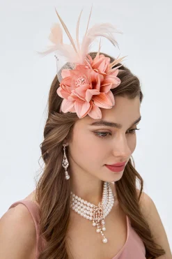 BABEYOND Fascinators | Vintage<Elegant Feather Floral Fascinator