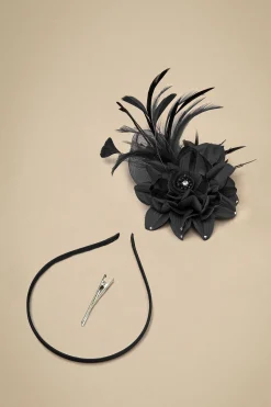 BABEYOND Fascinators | Vintage<Elegant Feather Floral Fascinator