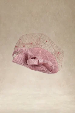 BABEYOND Fascinators<Elegant Half-Veiled Ribbon Fascinator