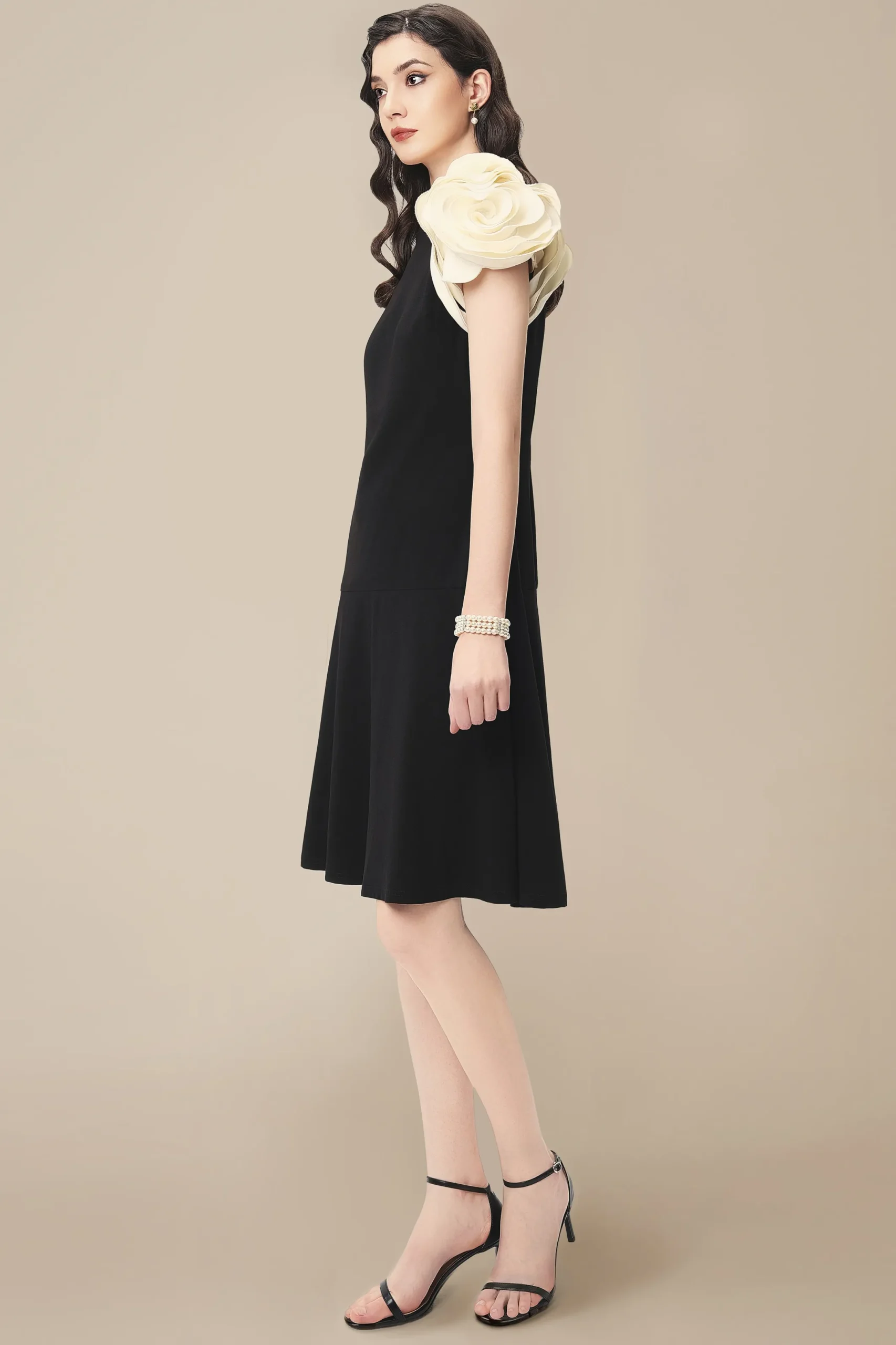 BABEYOND Evening Dresses<Elegant H-Line Drop Waist Flowing Cocktail Dress