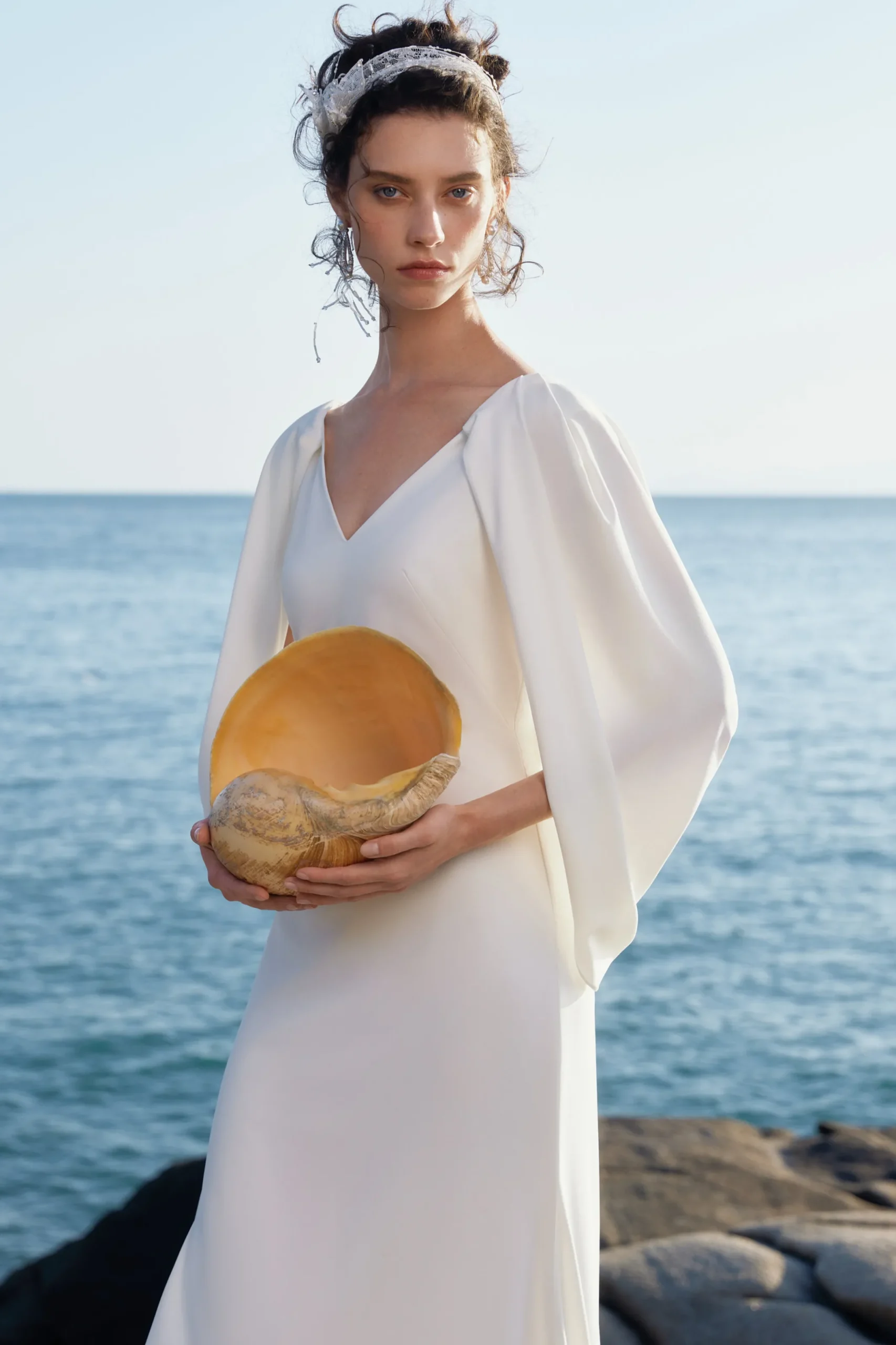 BABEYOND Formal Dresses | Evening Dresses<Elegant Low Back Couture Draped Cape Evening Gown