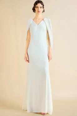 BABEYOND Formal Dresses | Evening Dresses<Elegant Low Back Couture Draped Cape Evening Gown