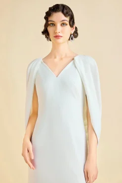 BABEYOND Formal Dresses | Evening Dresses<Elegant Low Back Couture Draped Cape Evening Gown