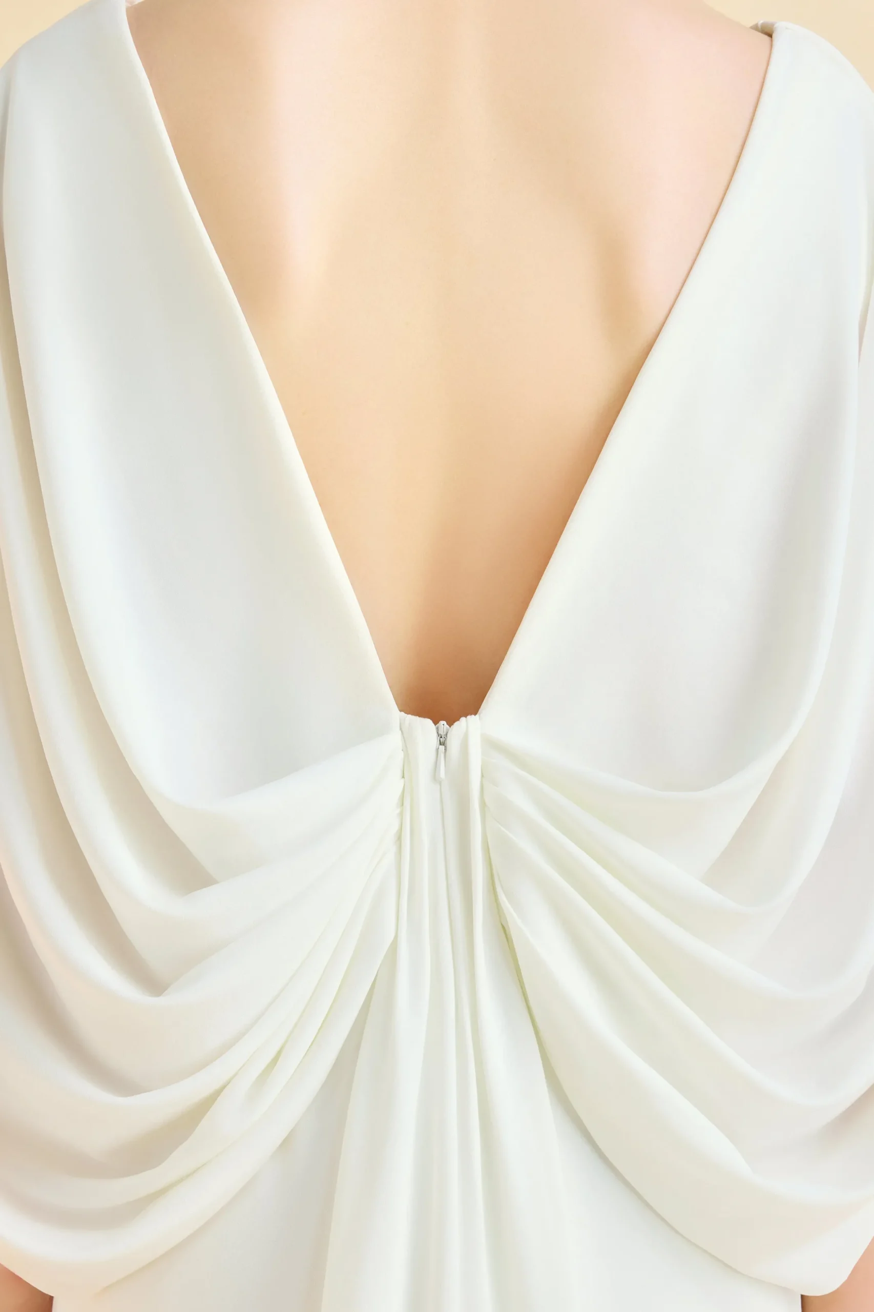 BABEYOND Formal Dresses | Evening Dresses<Elegant Low Back Couture Draped Cape Evening Gown