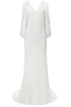 BABEYOND Formal Dresses | Evening Dresses<Elegant Low Back Couture Draped Cape Evening Gown
