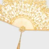BABEYOND Fans<Elegant Non-Foldable Beaded Fan