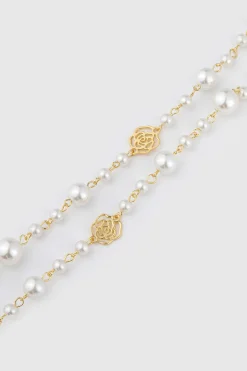 BABEYOND Necklaces | Pearl<Elegant Pearls Rose Necklace