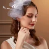 BABEYOND Fascinators<Elegant Ribbon Feather Kentucky Fascinator