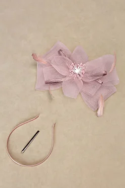 BABEYOND Fascinators<Elegant Ribbon Feather Kentucky Fascinator