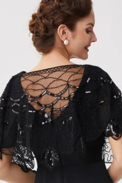 BABEYOND Shawls & Scarves | Lady<Elegant Sequin Beaded Evening Shawl