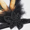 BABEYOND Feather | Feather<Elegant Two-Toned Beaded Feather Headband
