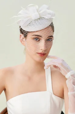 BABEYOND Fascinators | Lady<Elegant Veil Organza Fascinator