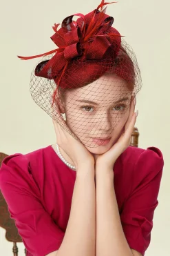 BABEYOND Fascinators | Lady<Elegant Veil Tea Party Fascinator