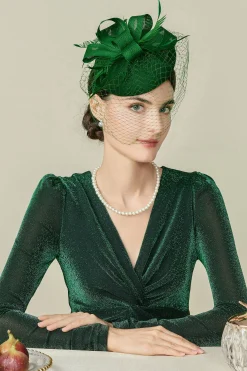 BABEYOND Fascinators | Lady<Elegant Veil Tea Party Fascinator