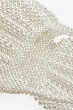 BABEYOND Handbags | Casual<Embellished Pearl Flap Evening Shoulder Bag