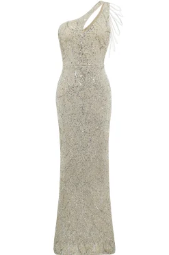 BABEYOND Evening Dresses | Sequin<Embellished Sequin Asymmetric Dress