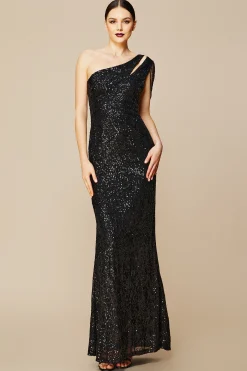 BABEYOND Evening Dresses | Sequin<Embellished Sequin Asymmetric Dress