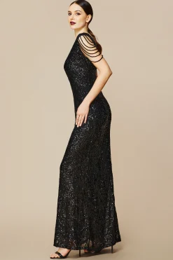 BABEYOND Evening Dresses | Sequin<Embellished Sequin Asymmetric Dress