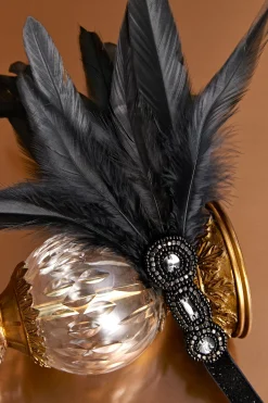 BABEYOND Feather | Feather<Embellished Shimmer Headdress