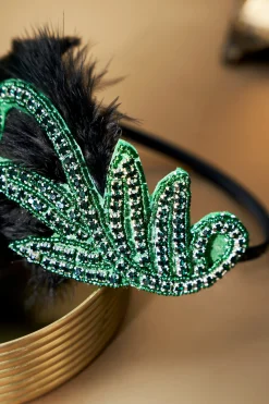 BABEYOND Feather | Feather<Embroidered Leaf Feather Headband