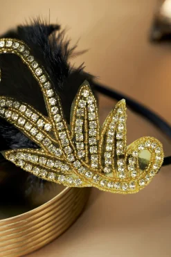 BABEYOND Feather | Feather<Embroidered Leaf Feather Headband