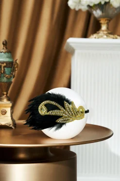 BABEYOND Feather | Feather<Embroidered Leaf Feather Headband