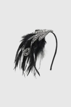 BABEYOND Feather | Feather<Embroidered Leaf Feather Headband