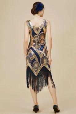 BABEYOND Flapper Dresses | Fringe<Embroidered Sequin Midi Prom Dress