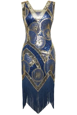 BABEYOND Flapper Dresses | Fringe<Embroidered Sequin Midi Prom Dress