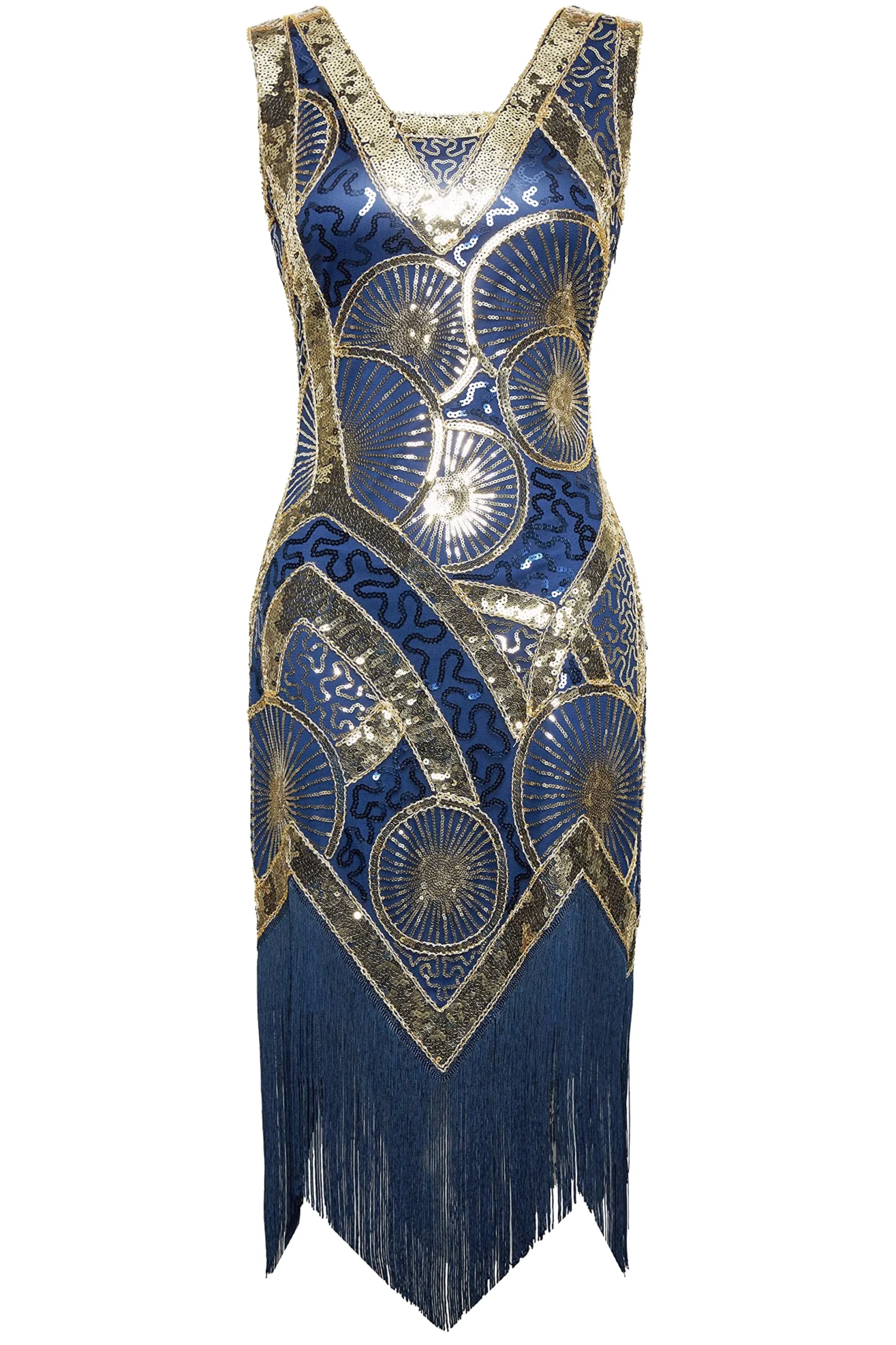 BABEYOND Flapper Dresses | Fringe<Embroidered Sequin Midi Prom Dress