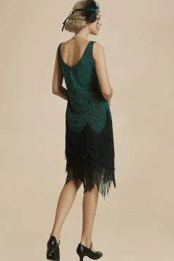 BABEYOND Party | Flapper Dresses<Embroidery Retro Midi Flapper Dress