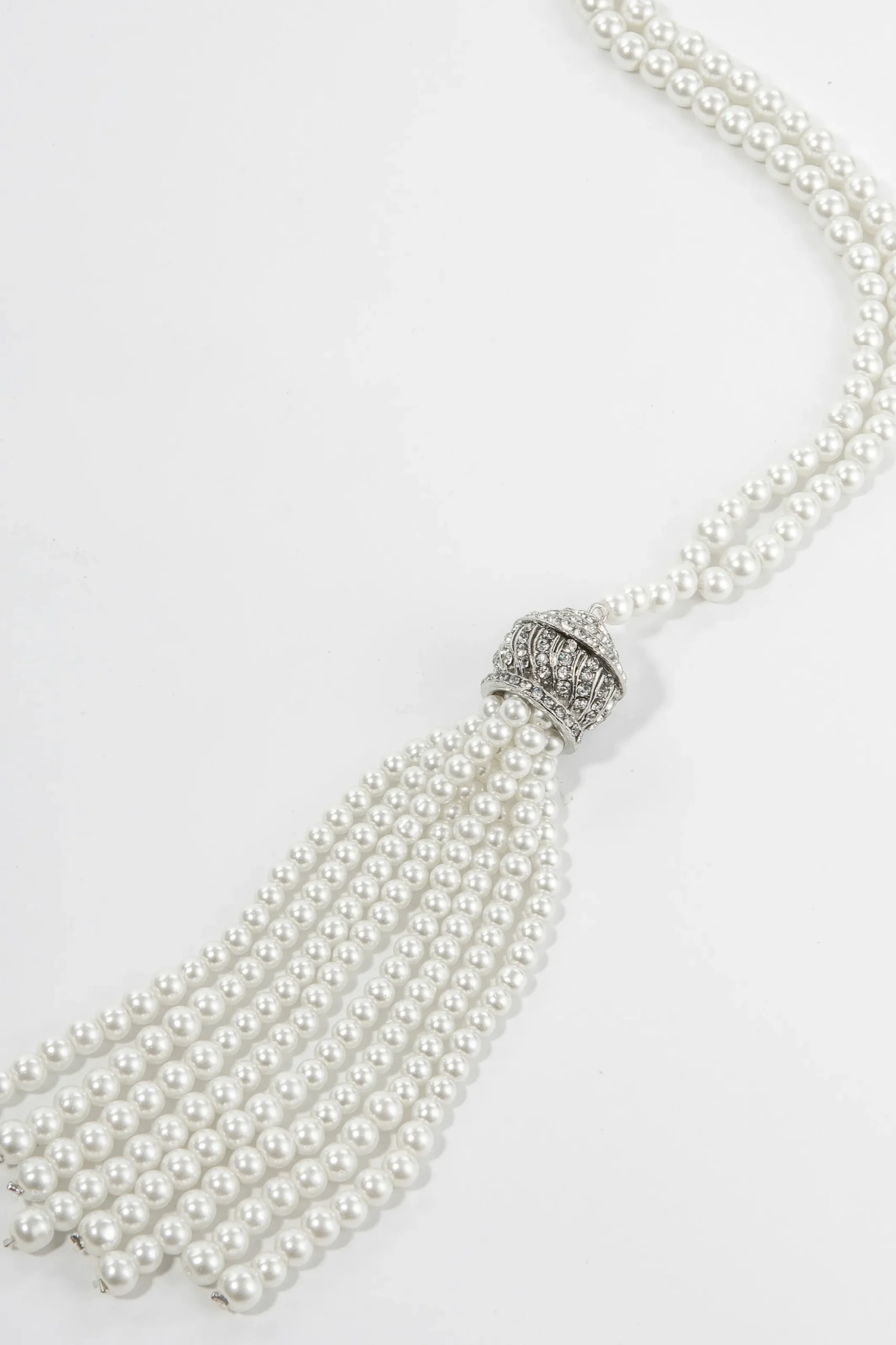 BABEYOND Necklaces | Vintage<Exquisite Crystal Pearl Tassel Necklace
