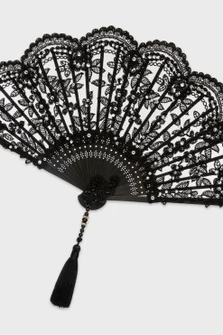 BABEYOND Fans<Exquisite Non-Foldable Lace Fan