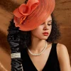 BABEYOND Fascinators<Exquisite Wide-Brim Floral Fascinator