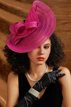 BABEYOND Fascinators<Exquisite Wide-Brim Floral Fascinator